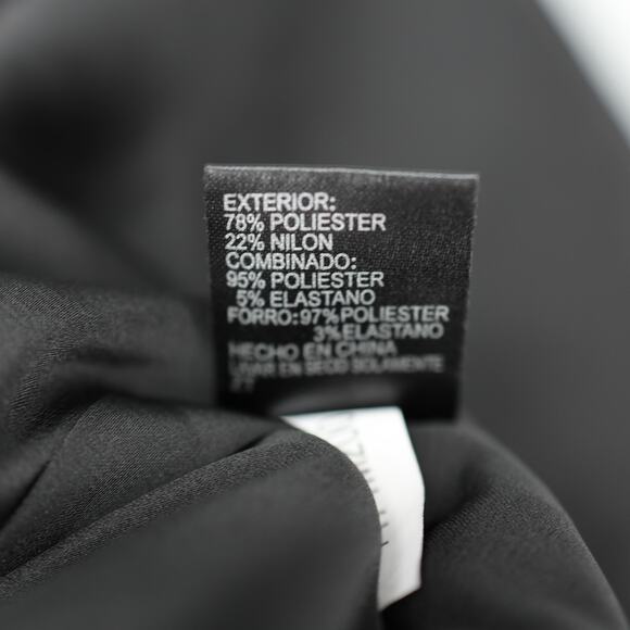 Tahari Dress Womens 10 Black Floral Embroidered Halter with Overlay Lined - Picture 16 of 16